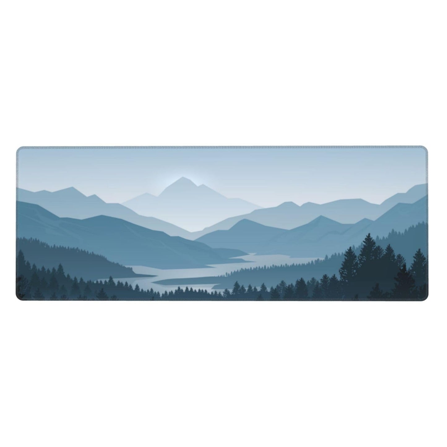 Mountain Gaming Mouse Pad Large Long Extended Pads Big Mousepad Extended Large Non-Slip Rubber Base