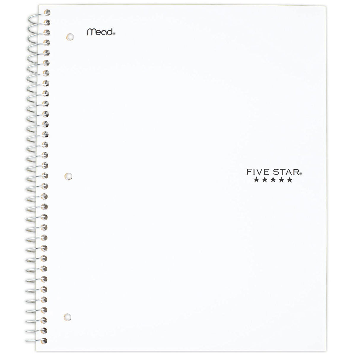 Five Star Spiral Notebook, 3-Subject, Wide Ruled Paper, 10.5 x 8 inches, 150 Sheets, Harvest Yellow