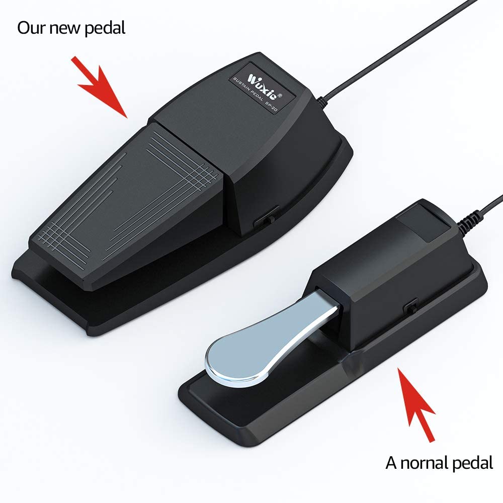 Wuxic new Sustain Pedal，Universal for Yamaha Casio Roland Korg Behringer Moo digital Piano and Midi
