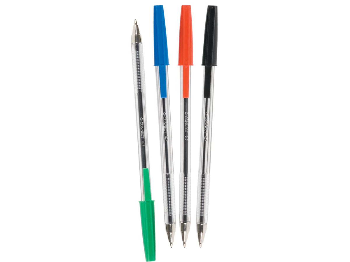 Q-Connect Ballpoint Pen Medium Blue (Pack of 20) KF34043