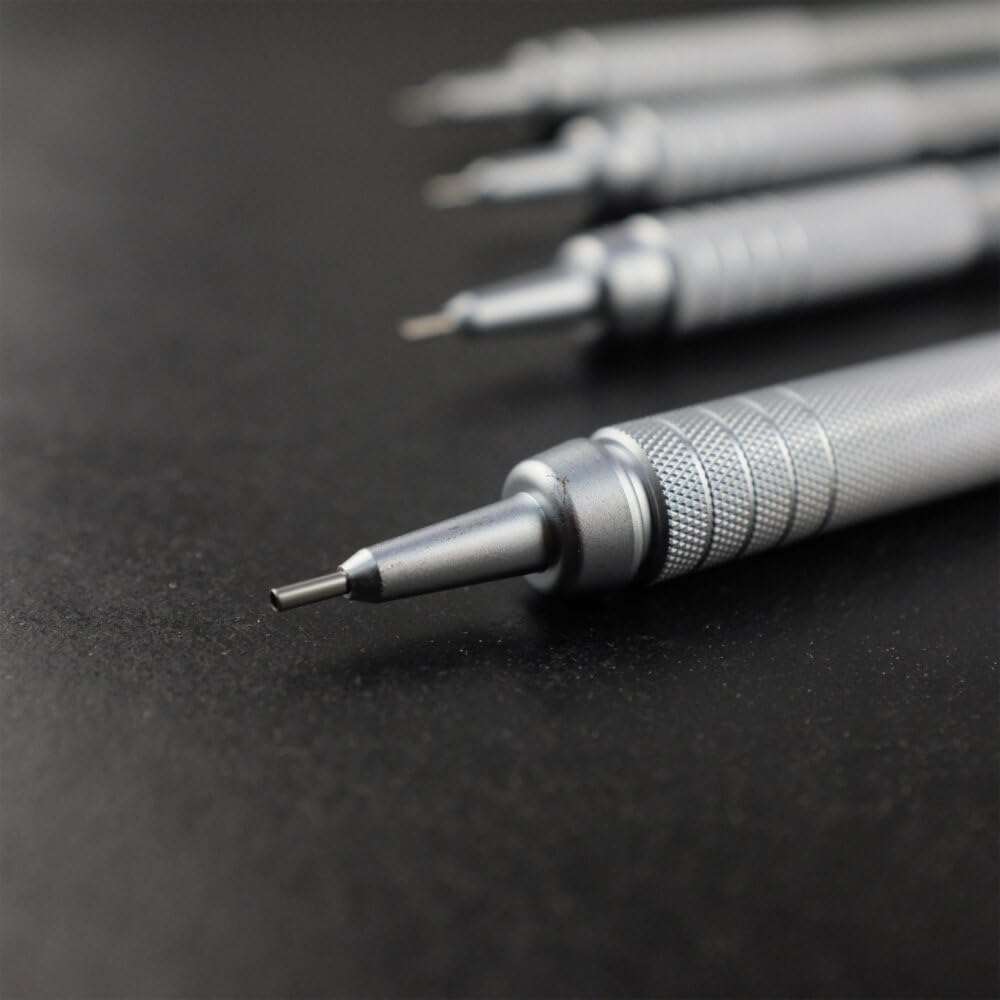 Pentel Graphgear 500 Mechanical Pencil, 0.9mm Lead, Grade HB, 1 x Graphgear Pencil, Silver