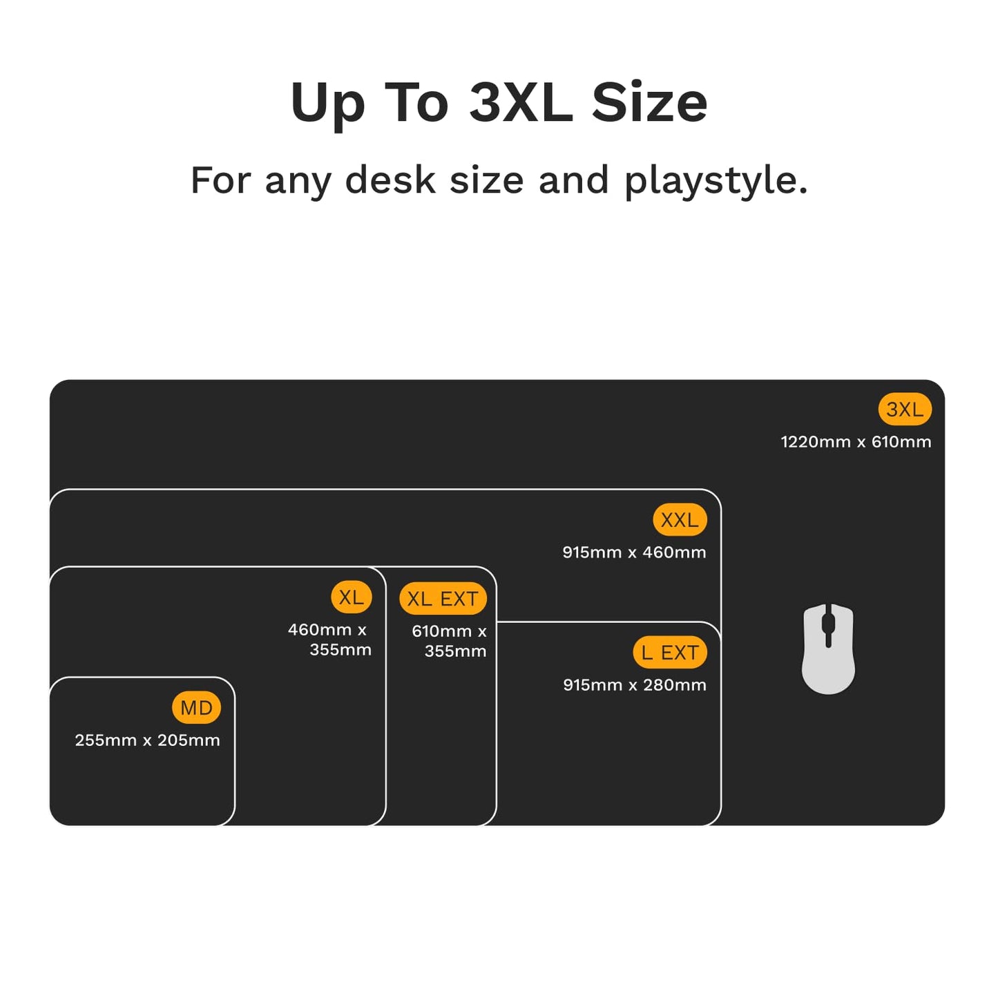 GLORIOUS Gaming Mouse Pad GMP 2-3XL - Spill-Proof Mouse Pad, Optimised for Gaming Sensors, Balanced