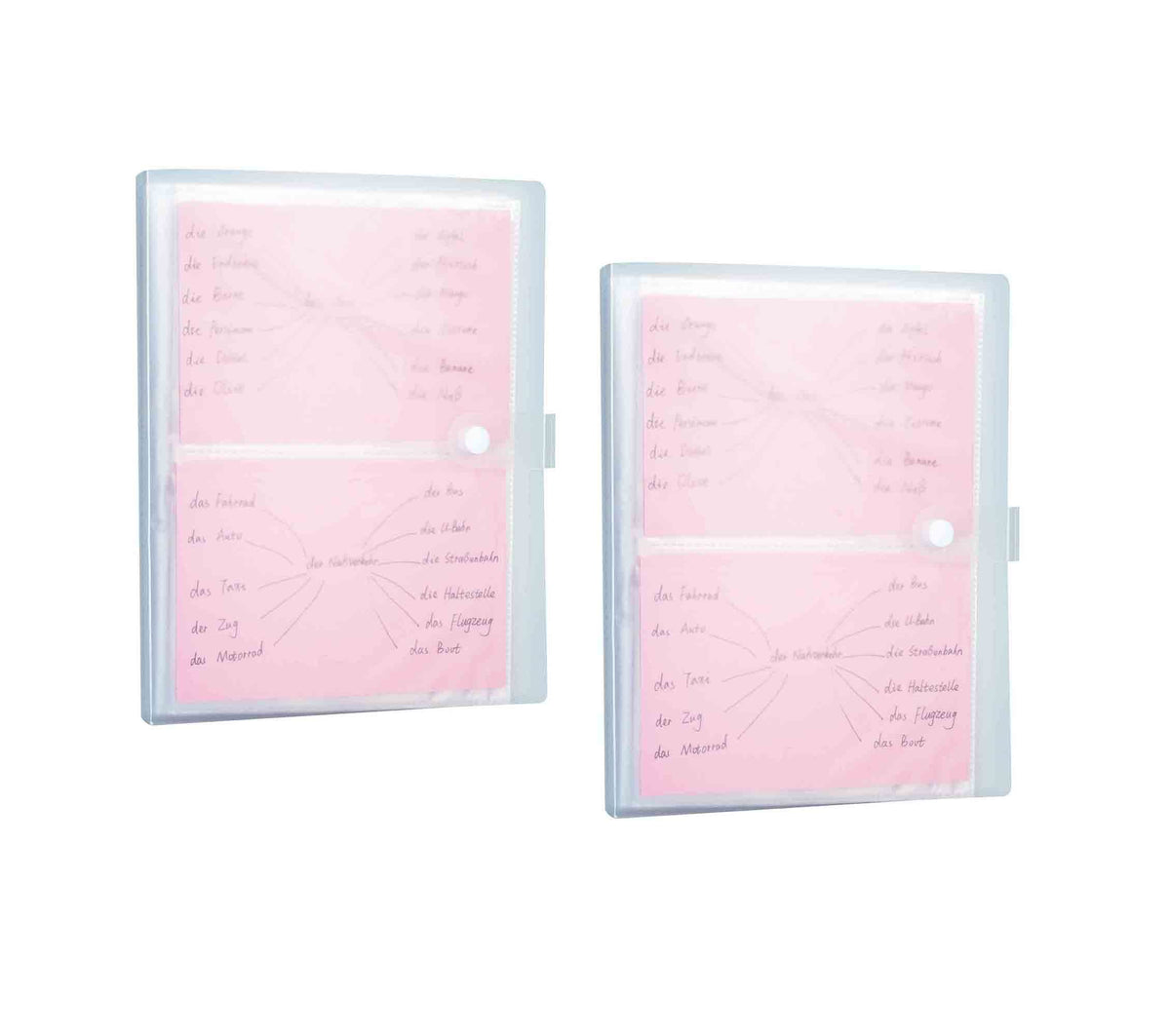 YOAVIP 4x6 Index Cards Clear Plastic Holder Organizer Pouches Book Binder 40 Page Hold 160 Cards 2