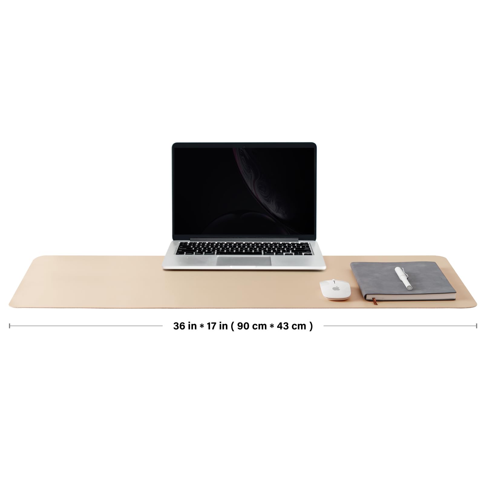 Cork Apricot Desk Mat - Dual-Sided Desk Pad for Office and Home - Desk Organization and Accessories