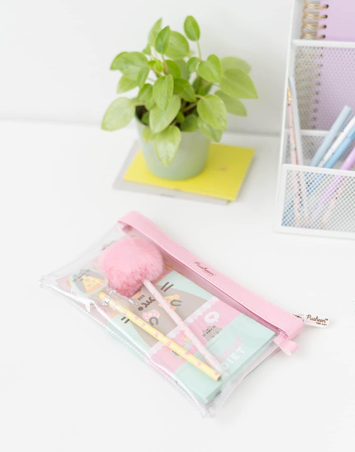 Grupo Erik Pusheen Pencil Case with Pen & 3 Notepads, Pusheen stuff