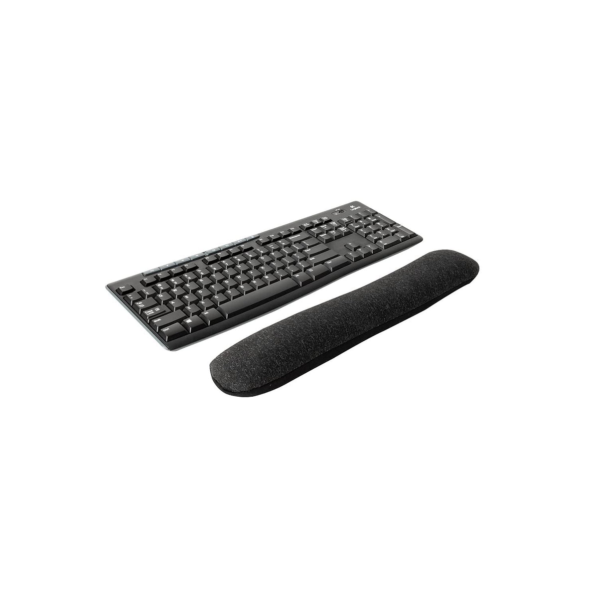 Staples TECH Beaded Keyboard Wrist Rest, Ergonomic, Black/Gray