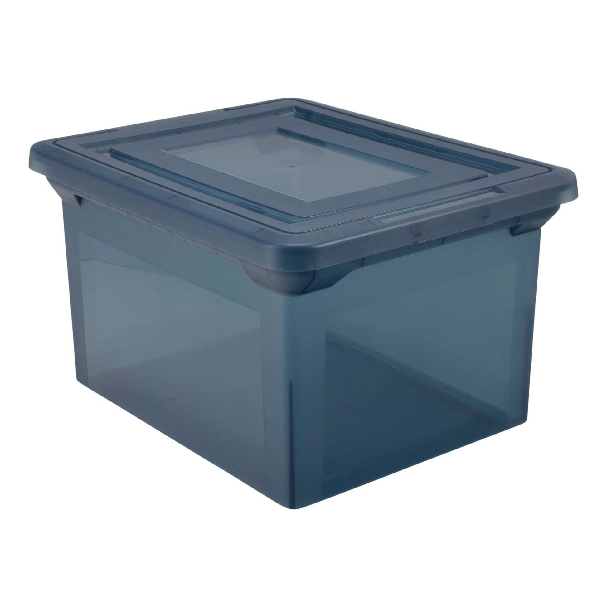 Office Depot® Brand File Tote, 35 Qt, Letter/Legal Size, 10-13/16"H x 13-5/8"W x 18" D, Copen Blue