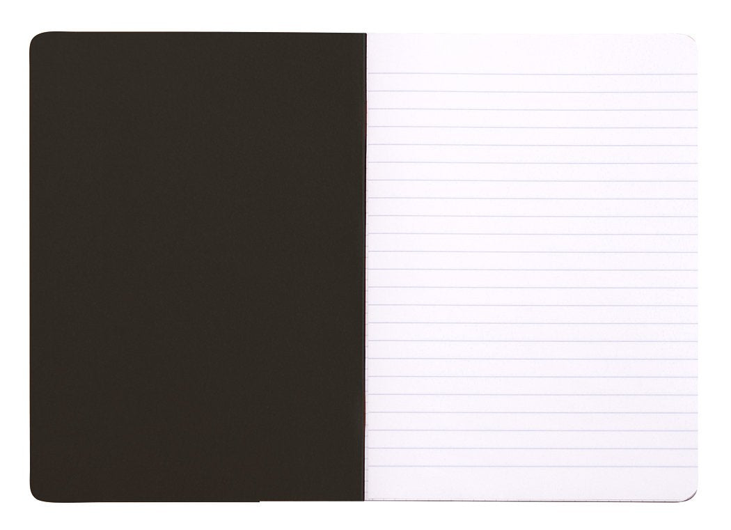 RHODIA cf119189 Stapled Notebook, A5, Classic Rule, Black