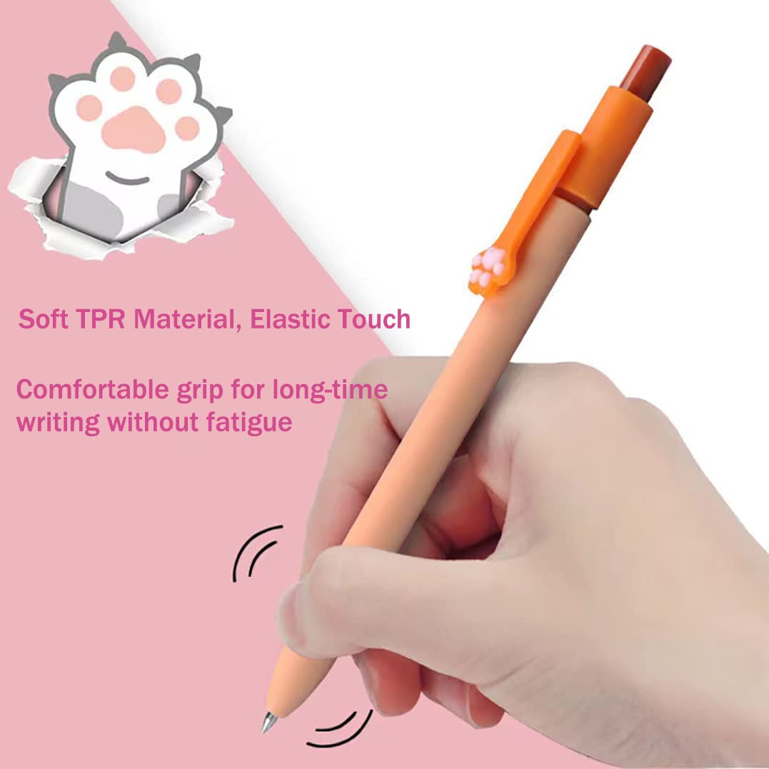 Gel Pens, 0.5mm Quick Dry Black Pens Fine Point Smooth Writing Pen, Cute Pens Ballpoint for Office
