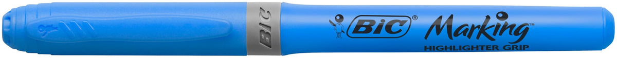 BIC Highlighter Grip, Ribbed Rubber Grip for Extra Comfort, Water-Based Ink, Assorted Intense and