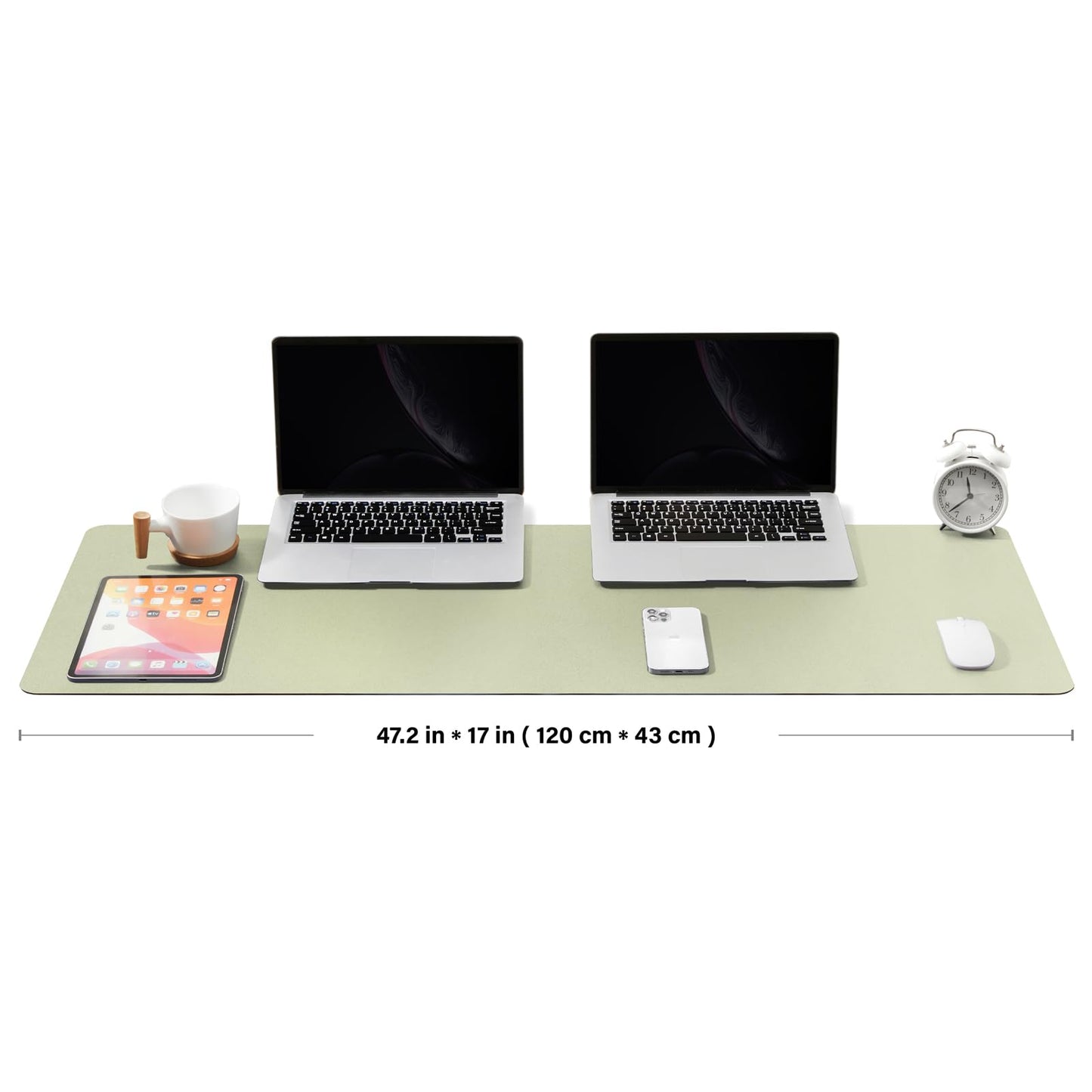 Large Desk Mat - 47.2"x 17" Non-Slip PU Desk Pad for Office and Home - Ideal for Large Mouse Pad