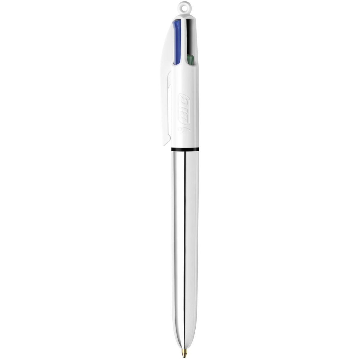 Bic Shine - Ballpoint Pen Gift Set for Christmas - Pack of 4 Pens (4 Colour and Cristal) with Gold