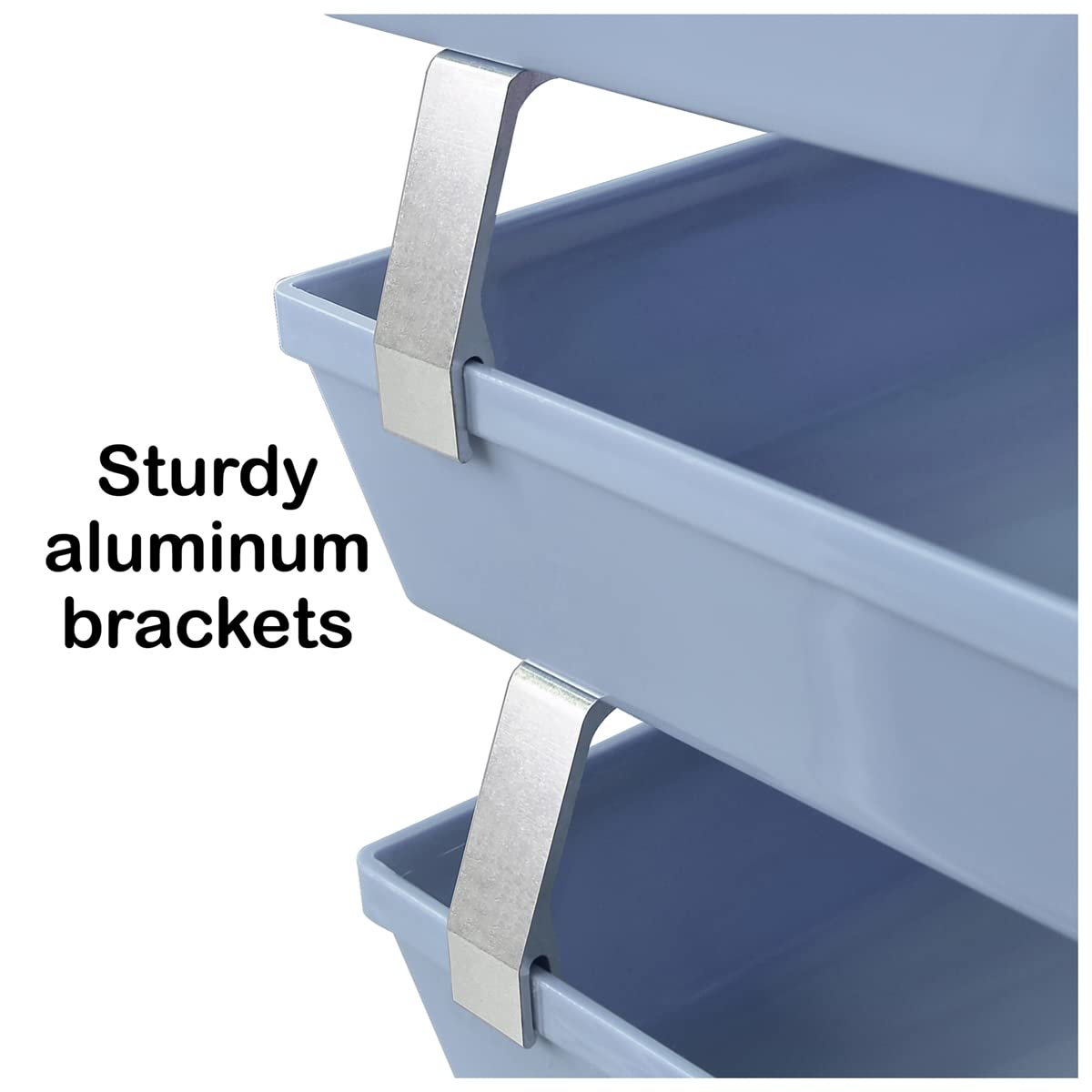 Acrimet Facility 3 Tier Letter Tray, Side Load, Letter Size/A4, Desktop File Organizer, Plastic