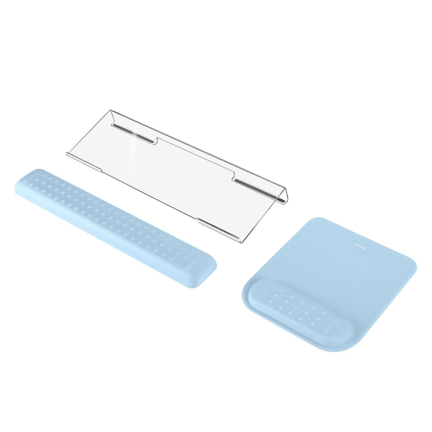MOSISO Keyboard Stand&Wrist Rest Support for Keyboard &Mouse Pad Set