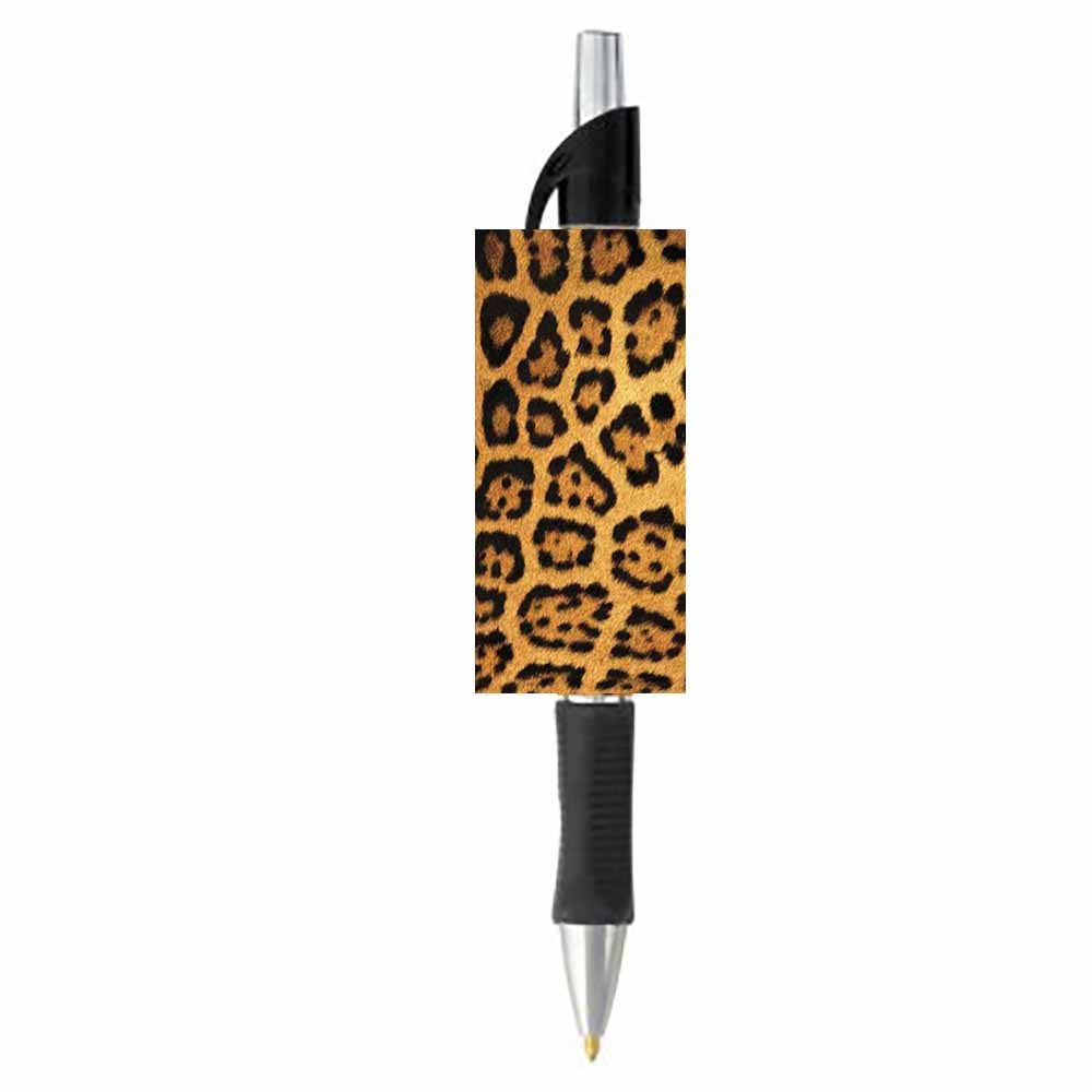 Leopard Animal Print Pen - Black or Blue Writing Ink - Wildlife Nature Design - Stationery Gift
