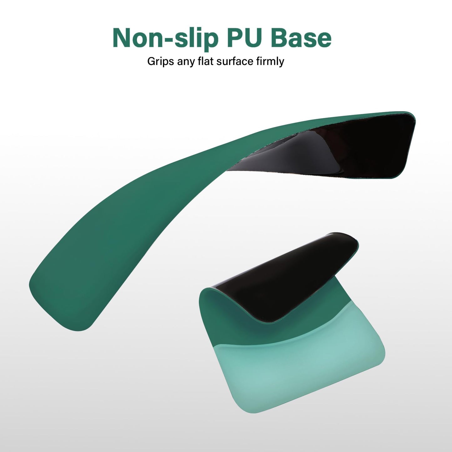 MOSISO Wrist Rest Support Mouse Pad & Keyboard Set, Peacock Green