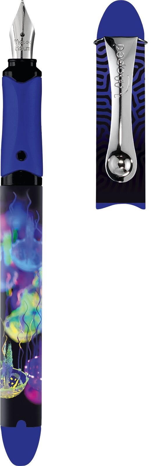 Maped - Deepsea Paradise Fountain Pen - Steel Nib - Iridium Nib - Refillable Fountain Pen - Ink Pen
