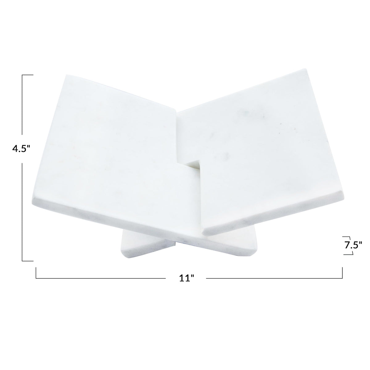 Bloomingville Decorative Marble Book Holder, White