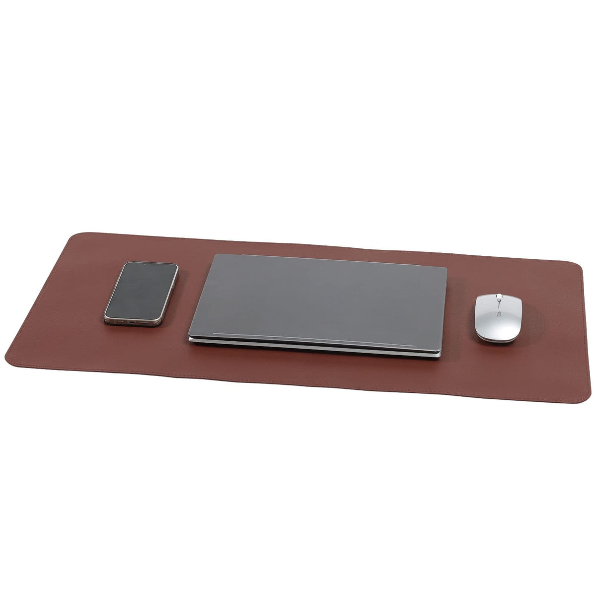 Wolaile PU Leather Desk Pad Blotter 27x13 inches,Non-Slip Base Waterproof Surface Office Desk
