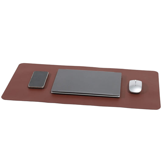 Wolaile PU Leather Desk Pad Blotter 27x13 inches,Non-Slip Base Waterproof Surface Office Desk