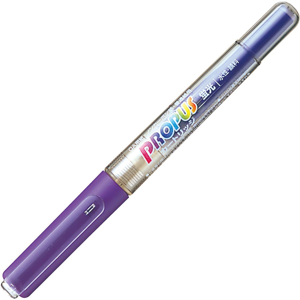 三菱鉛筆 MITSUBISHI PUS155.12 PROPASS CARTRIDGE HIGHLIGHTER PENCILS PURPLE, 10 PCS