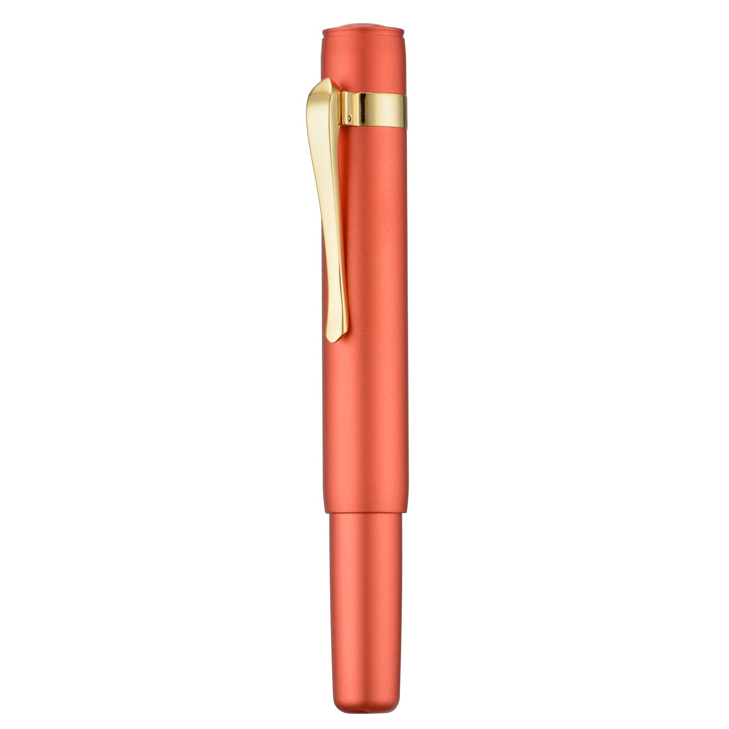 HONG DIAN M2 Black Forest Mini Fountain Pen, Fine Soft Golden Nib & Sleek Shape Aluminium Short