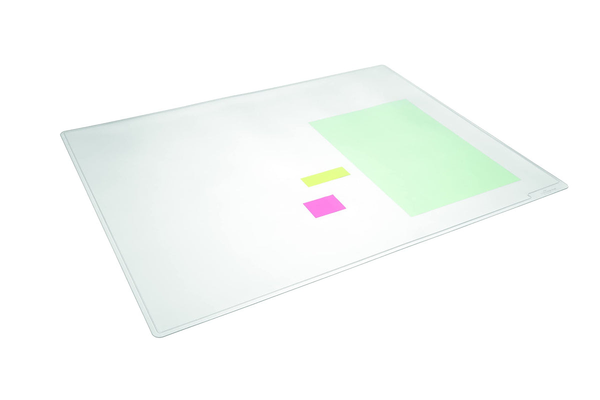 Durable, Desk Mat, Anti-Glare & Slip, Transparent, 19.25" x 25.7", 1 Pack