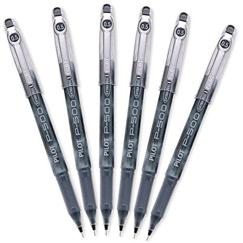Pilot Precise P-500 Gel Rolling Ball Pen, Extra Fine 10 Pens (Black)