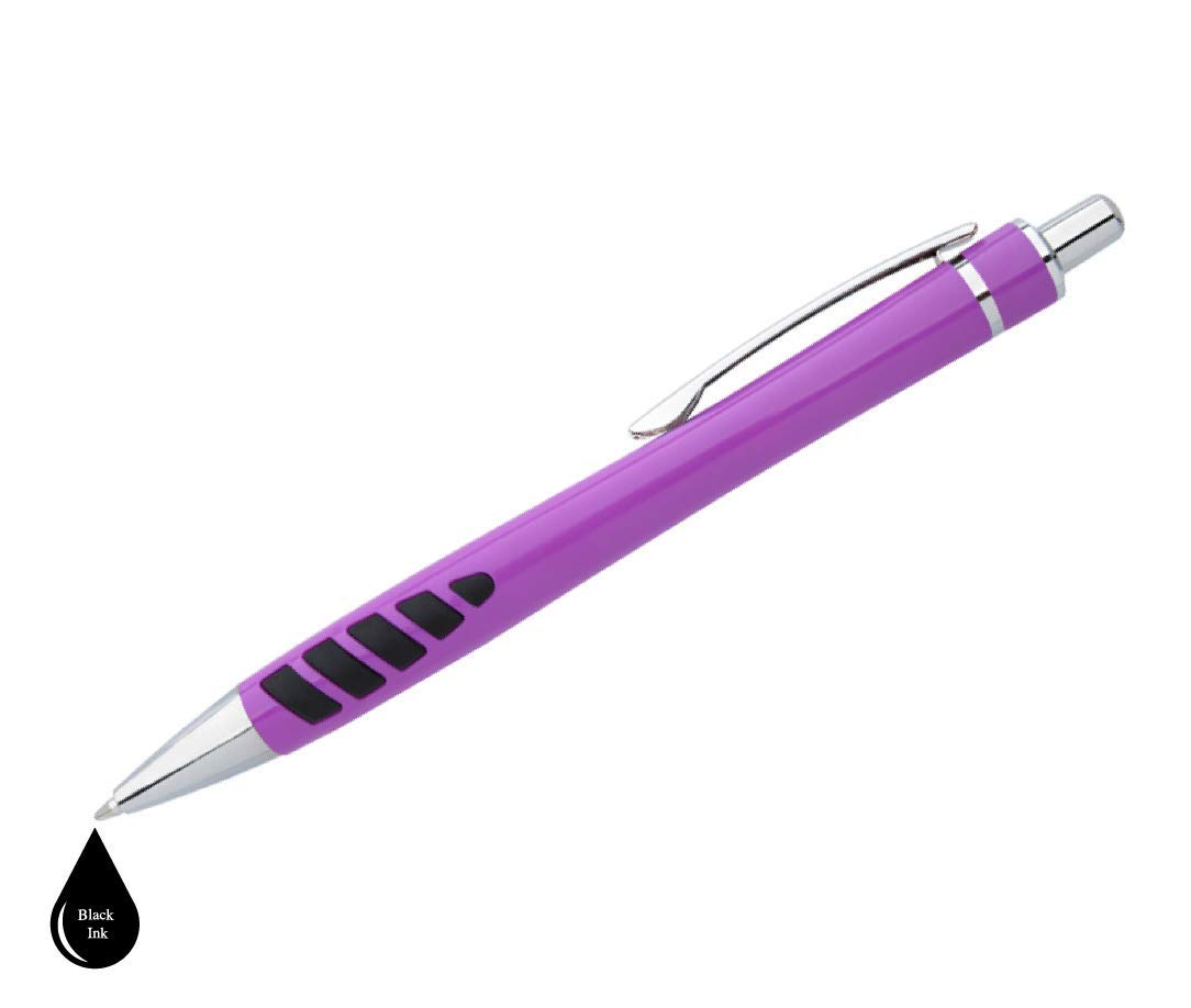 ExpressDesigns™ - Your Name or Imprint on our Custom Printed Addison Ballpoint Pen - Rubber Grip