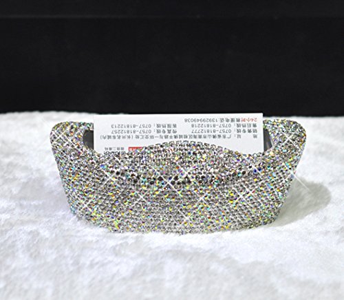 Bestbling Pure Handmade Bling Rhinestones Stainless Steel Metal Business Card Holder
