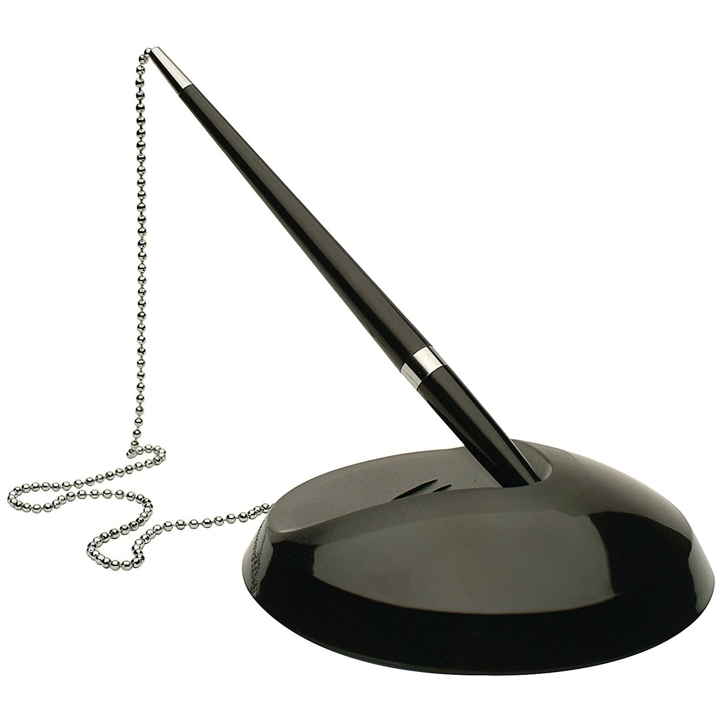 Q-Connect KF00233 Reception Pen with Chain and Base,Blue,Black