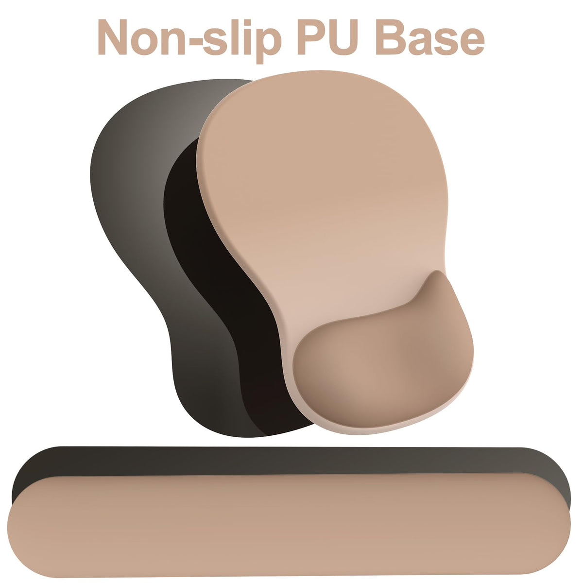 Ergonomic Mouse Pad with Wrist Rest and Keyboard Wrist Rest, Gel Mousepad