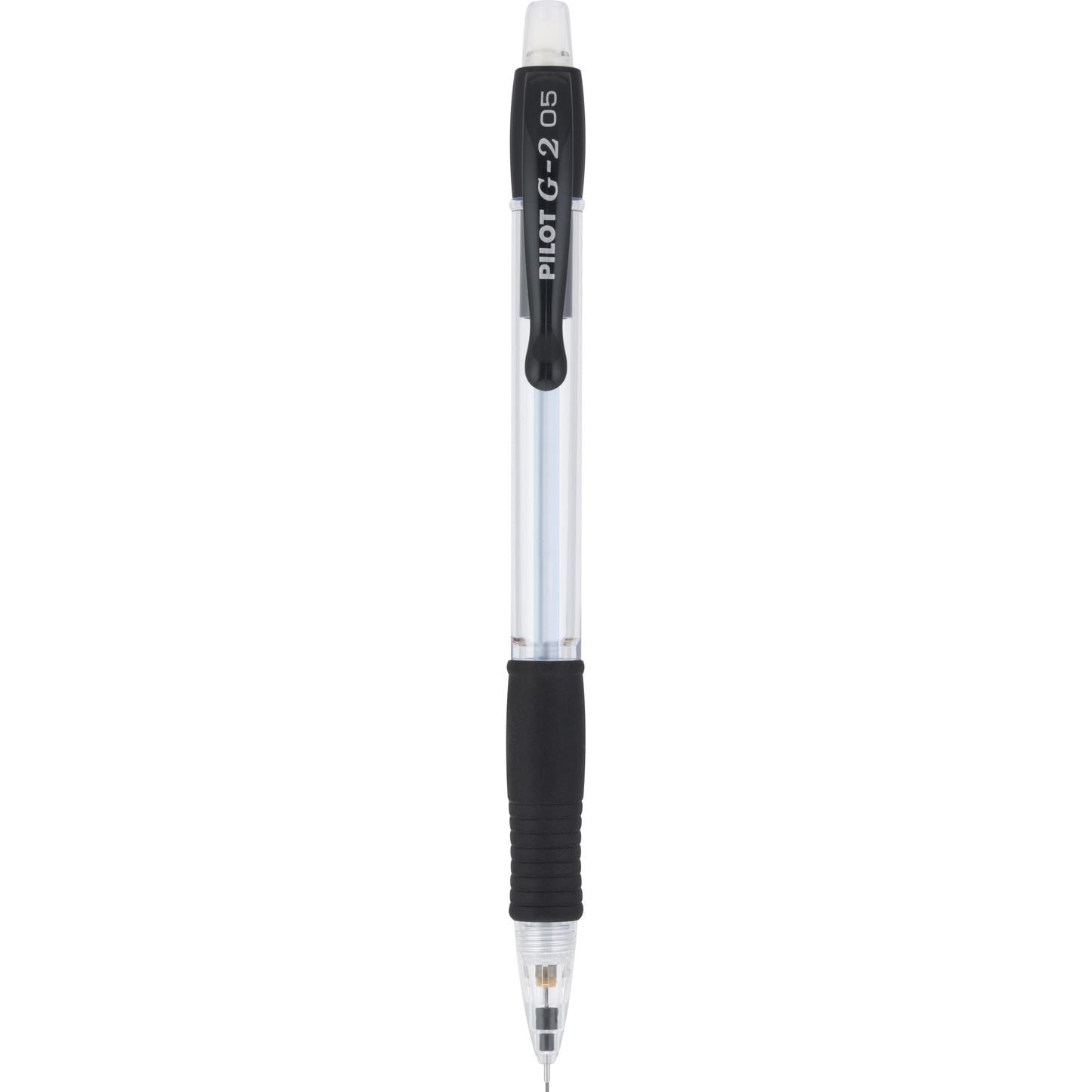 Pilot G2 Mechanical Pencils, 0.5mm HB Lead, Black/Clear Barrels, Dozen Box (51014)