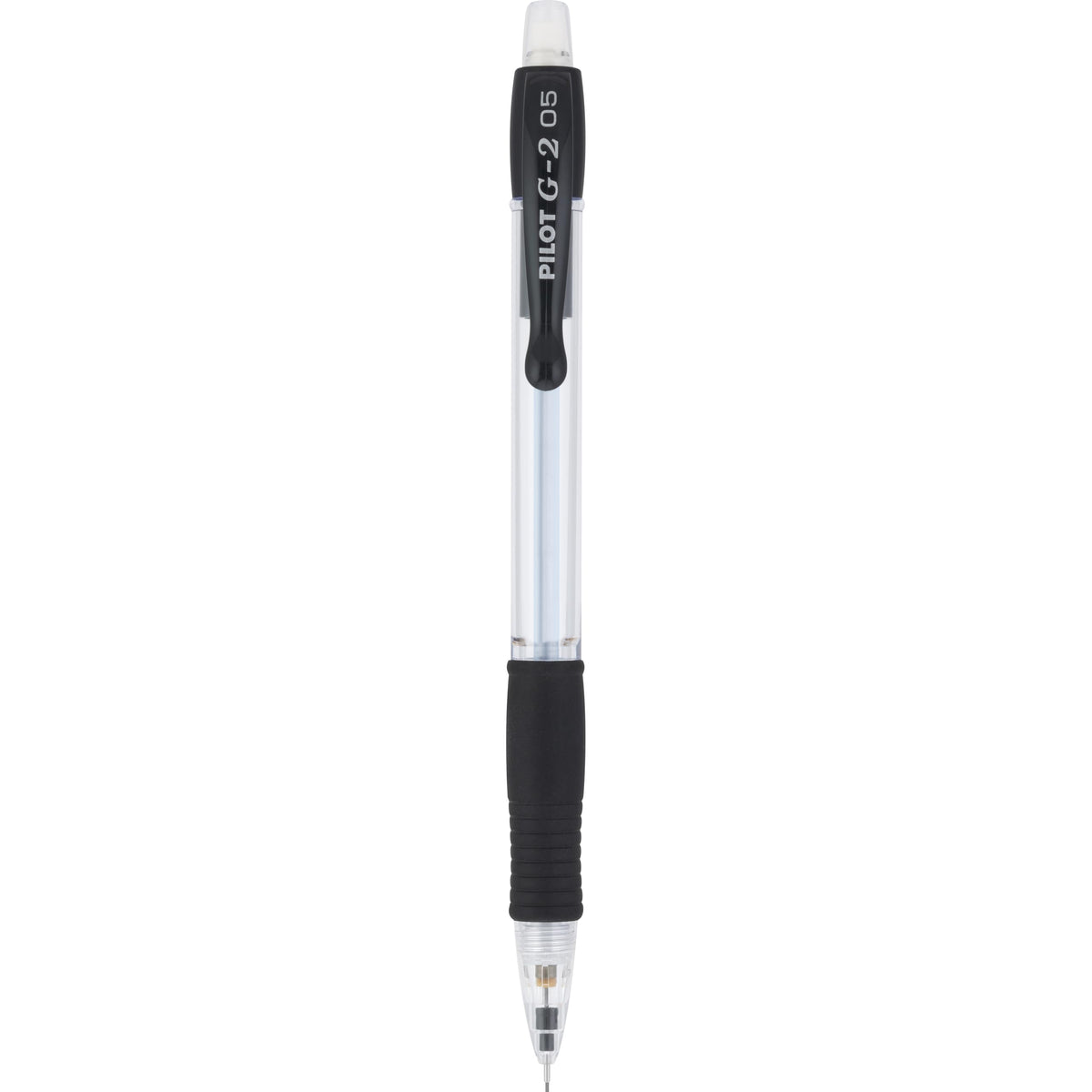 Pilot G2 Mechanical Pencils, 0.5mm HB Lead, Black/Clear Barrels, Dozen Box (51014)