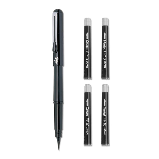 Pentel Fountain Brush Pen - Black Ink, Single piece, GFKP3-AO