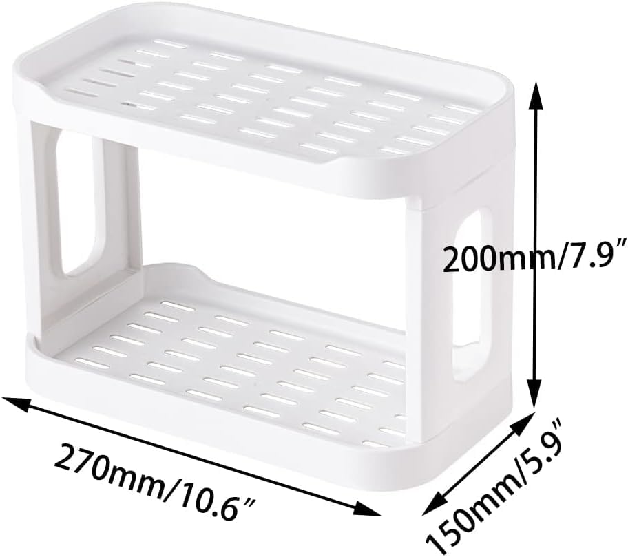 kaileyouxiangongsi 2PCS Kitchen Spice Rack or Bathroom Countertop Organizer, 2-Tier Desk
