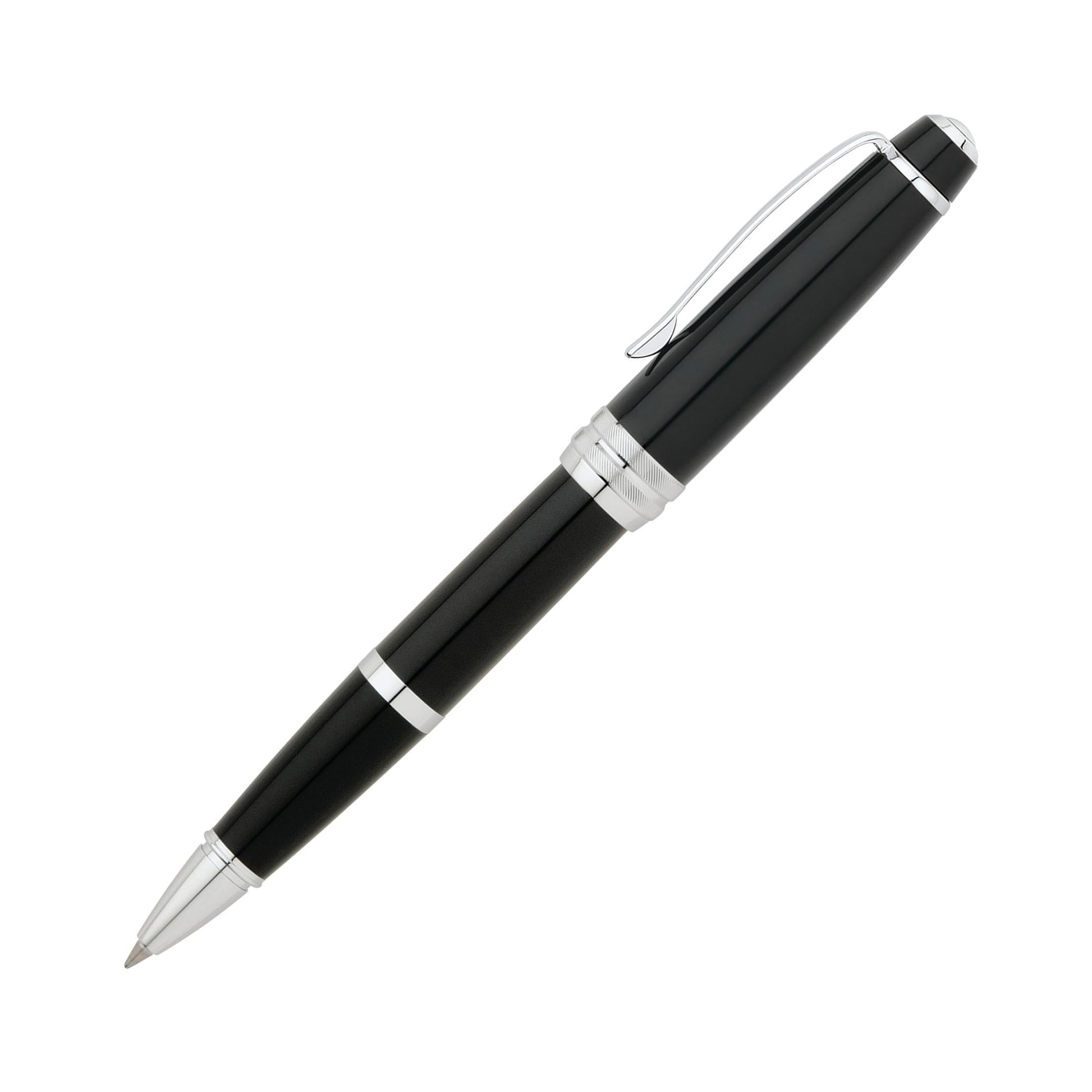 Cross Bailey Black Lacquer Rollerball Pen, Medium Point, Black Ink
