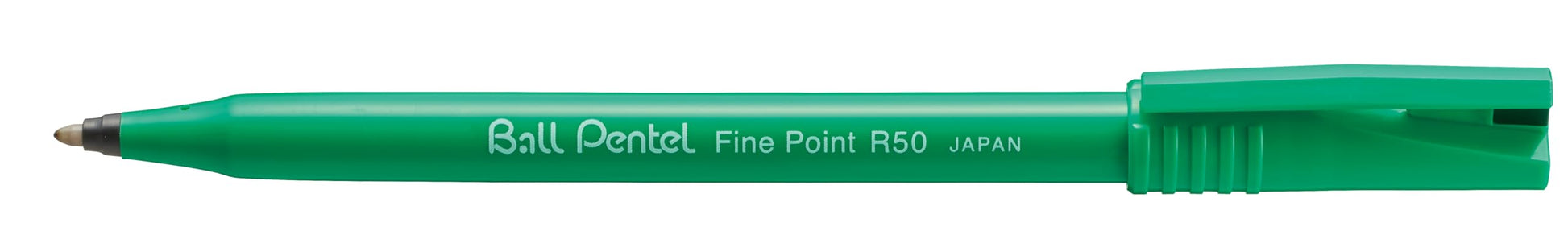 Pentel, R50-A 0.4 mm tip, Black water-based ink, 1 pack of 12 pens