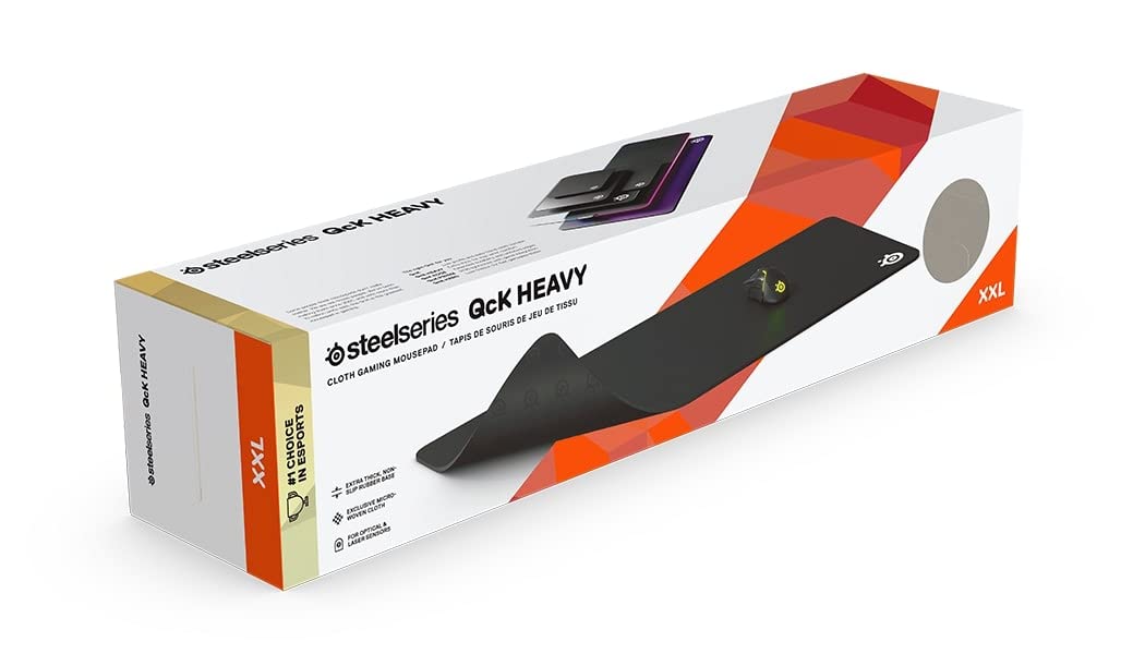 SteelSeries QcK Gaming Mouse Pad - XXL Thick Cloth - Sized to Cover Desks