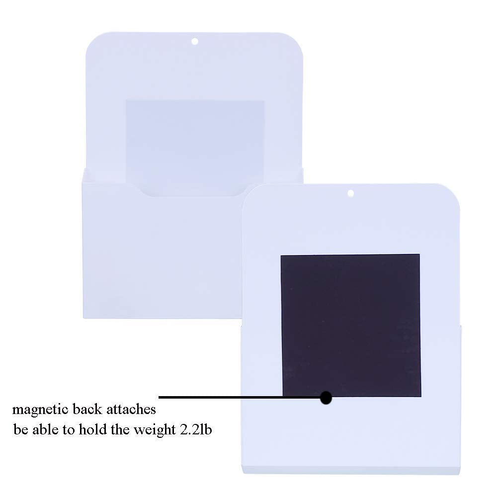 Antner 3 Pack Magnetic File Holder Magnetic Wall File Organizer Refrigerator Storage Pocket Mail