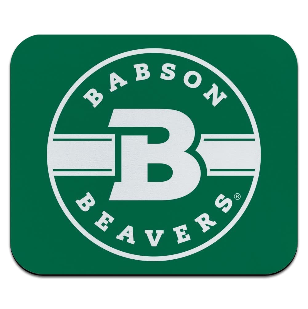 Babson College Beavers Logo Low Profile Thin Mouse Pad Mousepad