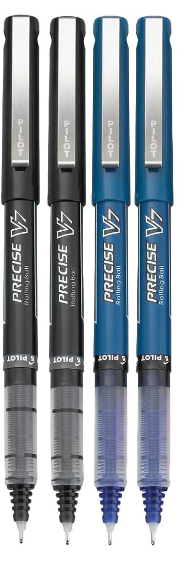Advantage Gifts Precise V7 Stick Rolling Ball Pens, Fine Point (.7mm), Assorted Colors Black/Blue