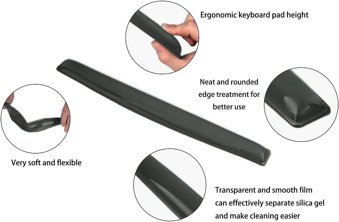 ABRONDA Gel Keyboard Wrist Rest Pad - Gel Keyboard Wrist Rest Pad | Wrist Rest Support for Office