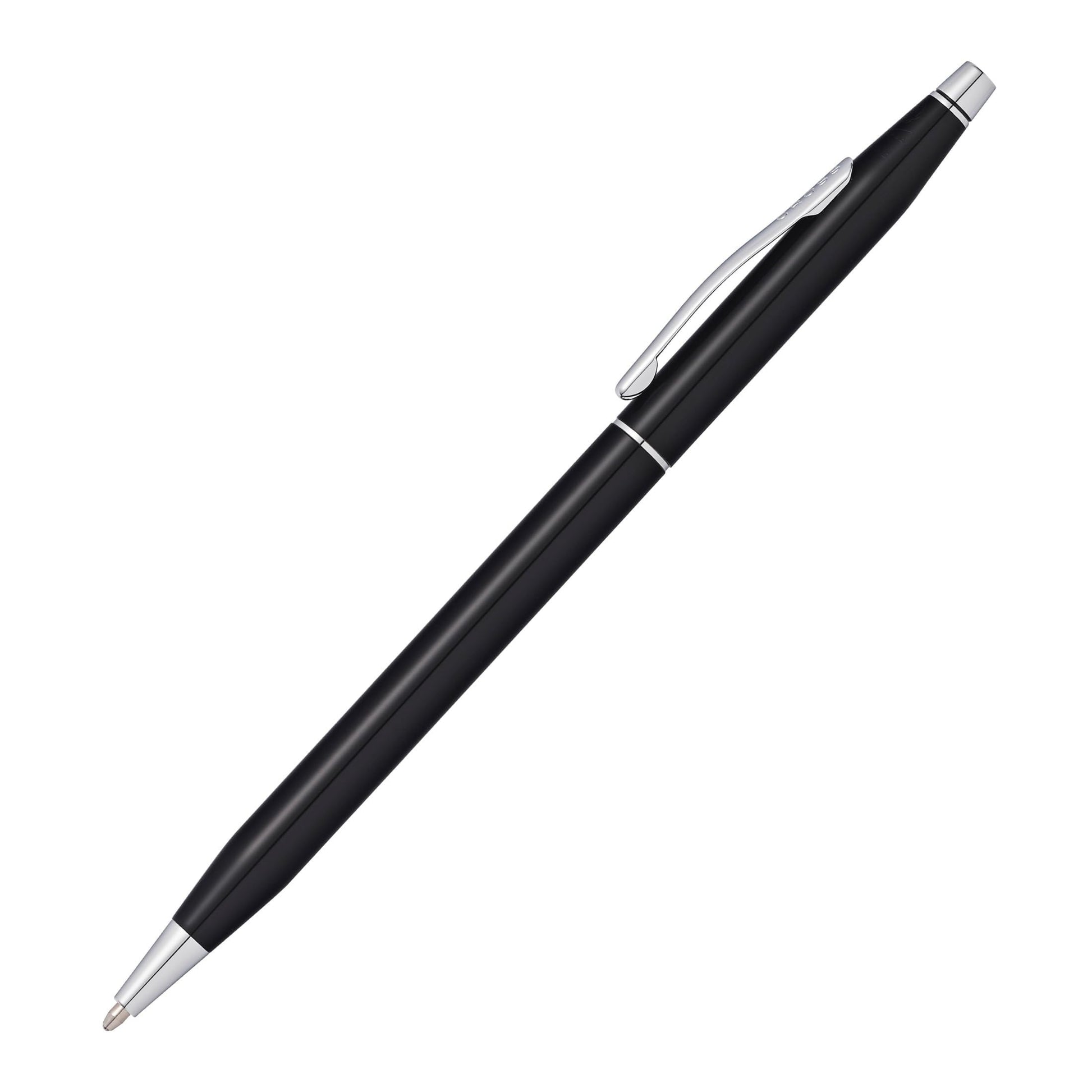 Cross Classic Century Black Lacquer Ballpoint Pen, Medium Point, Black Ink