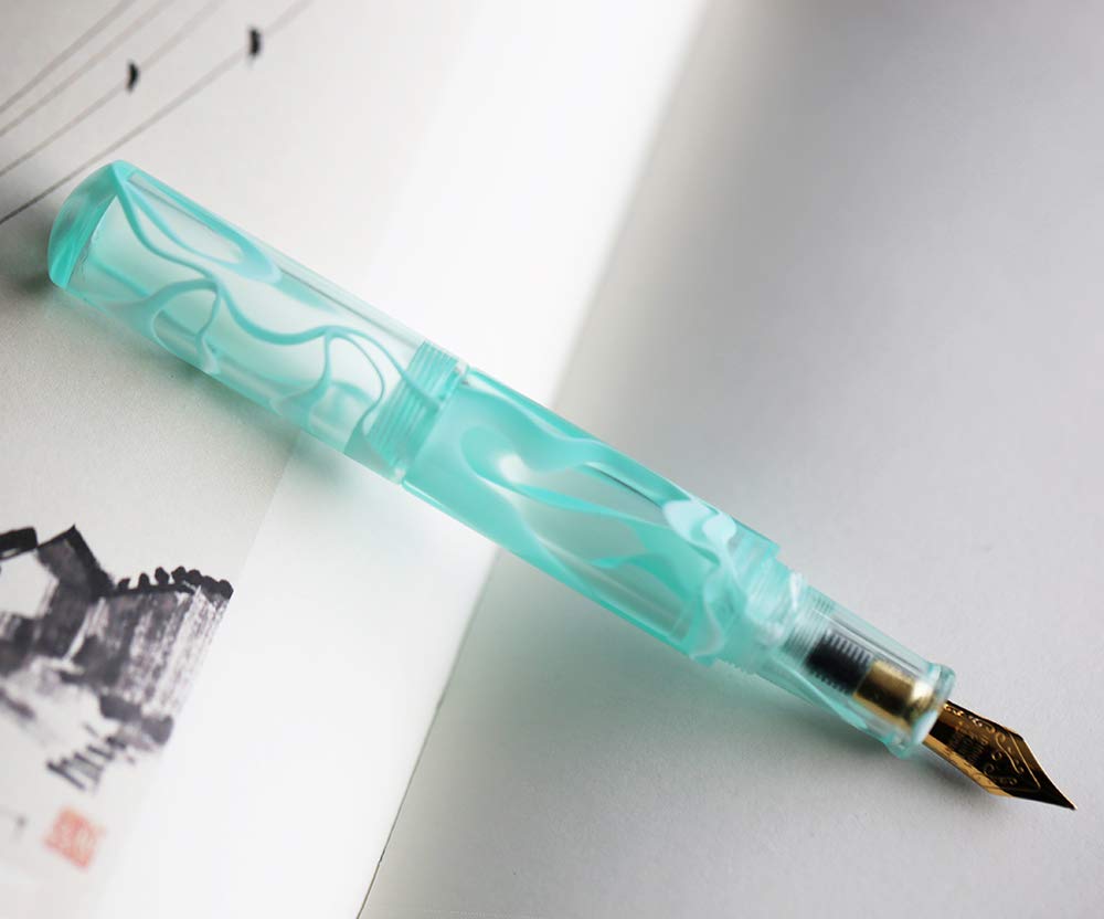 erofa MAJOHN Wancai Mini Fountain Pen (Extra Fine Nib 0.38mm) Pocket-Size Travel Short Writing Gift