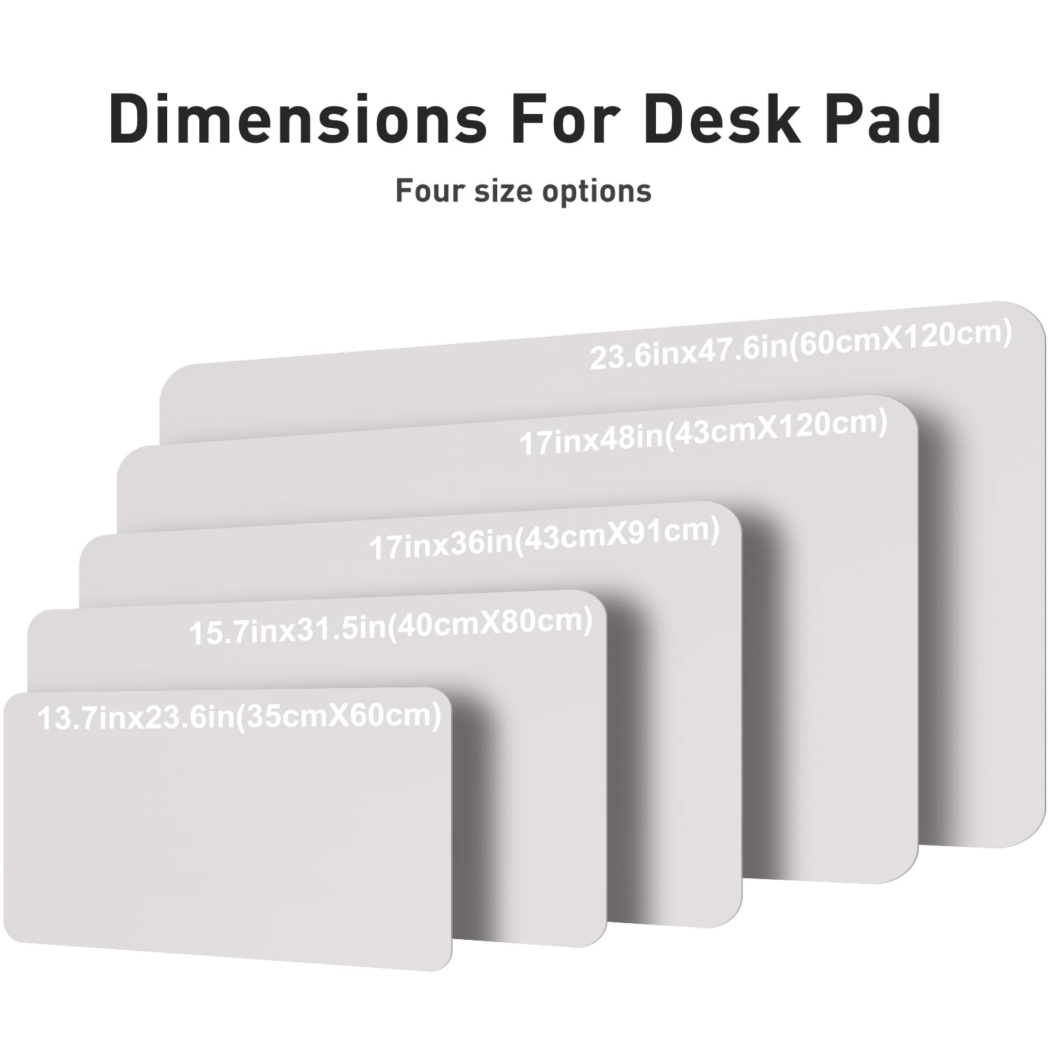 Aothia Faux Leather Desk Mat – Large Mouse Pad, Non-Slip PU Leather Blotter, Waterproof Writing