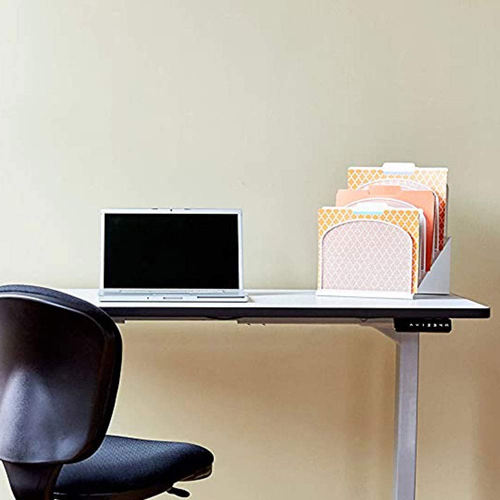 Safco Onyx Mesh 8 -Tier Vertical Desktop Organizer | Steel Mesh Construction | Portable Tabletop
