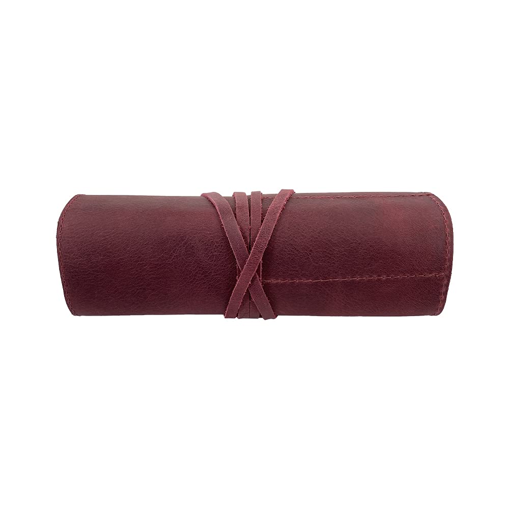 Hide & Drink, Rustic Pencil Roll Pouch, Multi-Purpose Storage Wrap for Scissors, Earphones