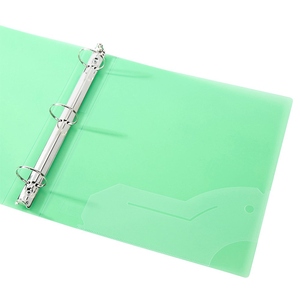 Filexec 50003-6492 6492, 1" Frosted Ring Binder, Set of 6, 6 Assorted Colors, Blueberry
