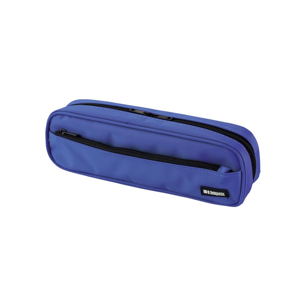 LIHIT LAB Large Capacity Zipper Long Pencil Case For School Office College, Big Capacity Pencil Bag